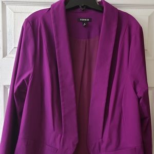 Size 2 Magenta Blazer - Torrid